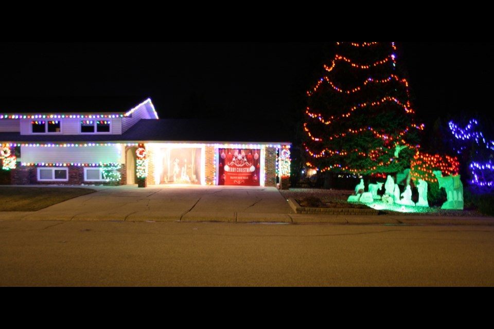 The first-place winner for this year's contest, located at 1258 Mayberry Crescent.